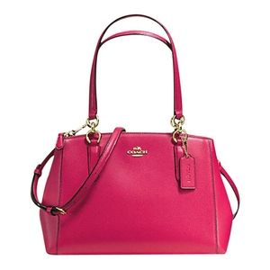 🔥Coach Crossgrain Leather Small Christie Carryall
